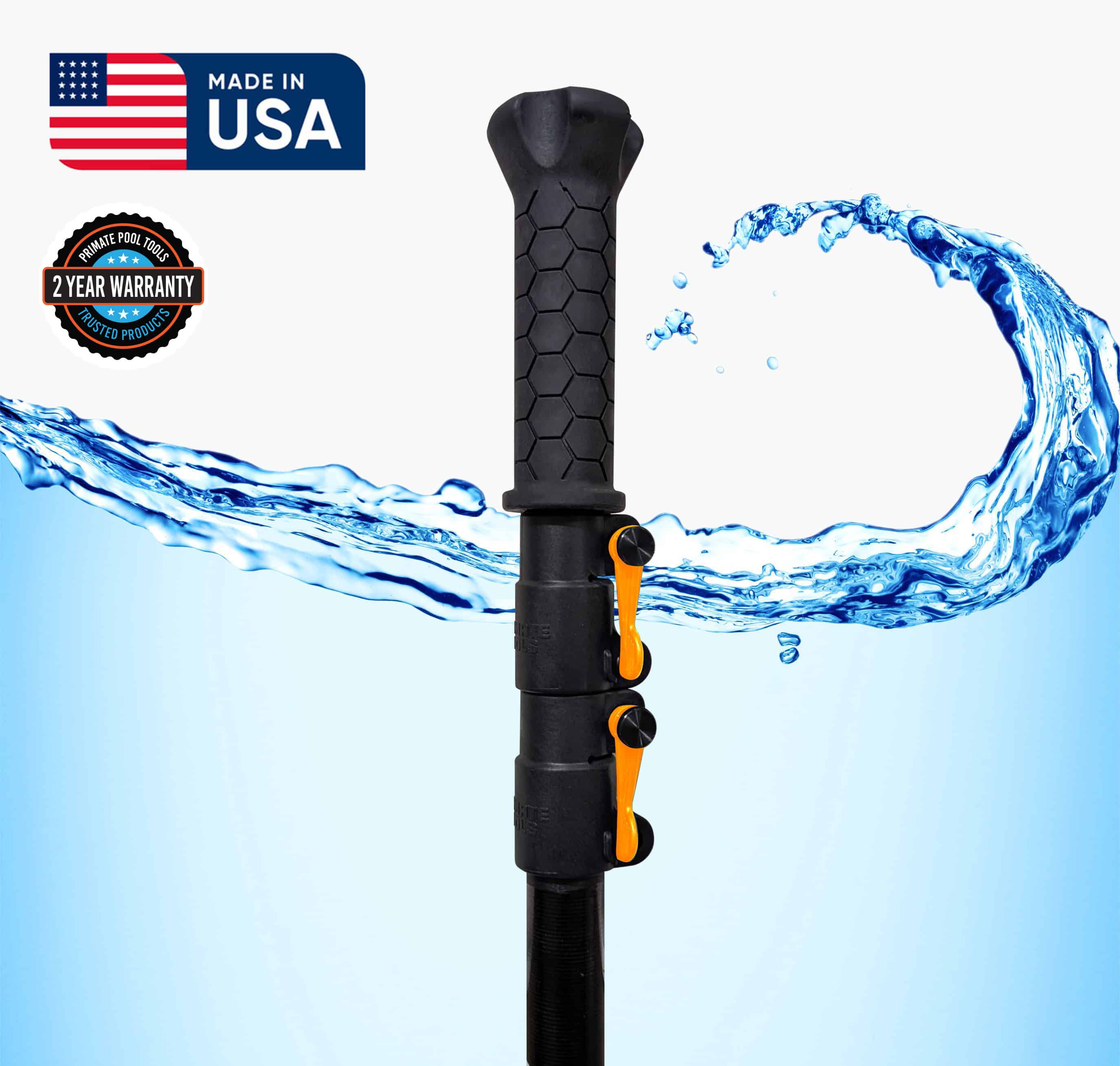 Primate 8' x 22' P3X 3-Stage Carbon Fiber Telepole #PRI-3X-8X22