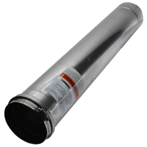 Z-Flex Z-Vent Single Wall Pipe 4" Diameter, 6" Long Z-Flex Z-Vent Single Wall Pipe 4" Diameter, 6" Long, 2SVEPWCF04.5, Z-Flex, Z-Vent, Heater Supplies, Pool Supplies, Pipe,  
