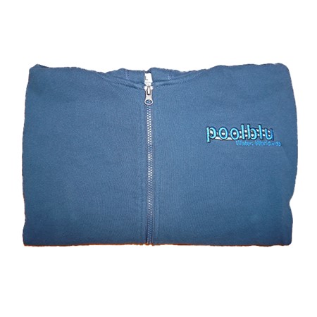 Poolblu Embroidered Hoodie - Blue 
