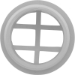 1 1/2" MPT White Safety Grate Insert - SP1026