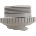 1.5" MPT Gray Hydrostream Fitting with Slotted Opening - 25552-001-000