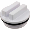 1.5" MPT White Plug with O-Ring 1.5" MPT White Plug with O-Ring