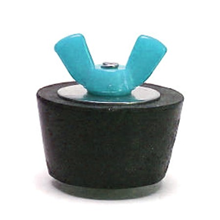 #12 Winter Plug W/ Turquoise Wingnut 2" Fitting #12 Winter Plug W/ Turquoise Wingnut 2" Fitting