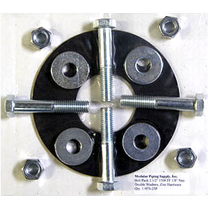 3" BUTTERFLY BOLT PACK, ZINC PLATED (with Gasket) Butterfly Valves, Bolt Pack with Gasket, Pool Supplies
