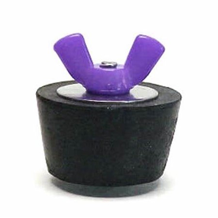 #6 1" Pipe Winter Plug W/ Purple Wingnut 1" Fitting 