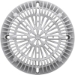 8" White Galaxy™ J-Z Style Fitting Drain Lid/Cover - 25507-100-000