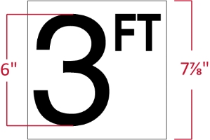 8" x 8" Ceramic Tile (Smooth Surface) Tile, Depth Markers, Safety, Compliance, Pool Supplies