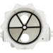 Body, Praher ABS 2" Side Mount Valves, 2"fpt, White - E-13-S2