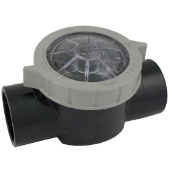 Check Valve, 2" Socket x 2-1/2" Spigot TruSeal Straight Body CPVC Check Valve, 2" Socket x 2-1/2" Spigot TruSeal Straight Body CPVC, 600-7010