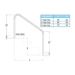 Classic 2 Bend Stair Rail - GPP-RL-C49-2BNDSR-SS