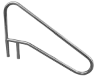 Classic 3 Bend Dip to Water Hand Rail W/Welded Brace Classic 3 Bend Dip to Water Hand Rail W/Welded Brace