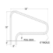 Classic 3 Bend Hand Rail - -C49-3BND-GPP-RLSS