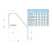Classic 3 Bend Stair Rail (3', 4', 5', 5 1/2') - GPP-RL-C49-3BNDSR3-SS