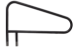 Classic 3 Bend Welded Brace Hand Rail - GPP-RL-C49-3BND-WB-SS