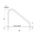 Classic Deck Mount Stair Rail - GPP-RL-C49-DM30-SS