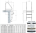 Cross Braced Ladders (29 inches wide) - GPP-LD-C65-29-2ST-WB-SS-SST