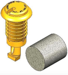 Deck Anchor Kit Black (pound in housing with pin and foam) Deck Anchor Kit Black (pound in housing with pin and foam)