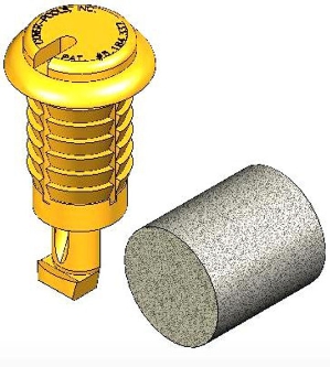 Deck Anchor Kit Black (pound in housing with pin and foam) Deck Anchor Kit Black (pound in housing with pin and foam)
