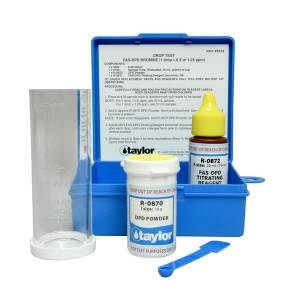 Drop Test, Bromine (total), FAS-DPD, 1 drop = 0.5 or 1.25 ppm Drop Test, Bromine (total), FAS-DPD, 1 drop = 0.5 or 1.25 ppm