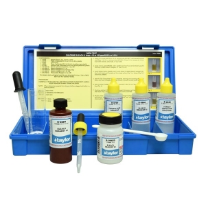 Drop Test, Chlorine (Bleach), Iodometric, 1 drop = 10 or 100 ppm; 1 drop = 0.05 or 0.5% Drop Test, Chlorine (Bleach), Iodometric, 1 drop = 10 or 100 ppm; 1 drop = 0.05 or 0.5%