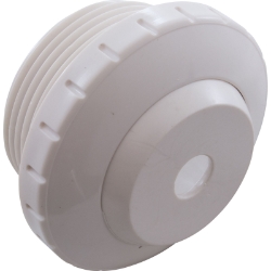 Eyeball Fitting, WW, 1-1/2"mpt, 2-3/8"fd, 3/8"Orifice, White Eyeball Fitting, WW, 1-1/2"mpt, 2-3/8"fd, 3/8"Orifice, White, 400-1410B, Pool Parts Fittings, Pool Supplies