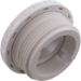 Eyeball Fitting, WW, 1-1/2"mpt, 2-3/8"fd, 3/8"Orifice, White - 400-1410B