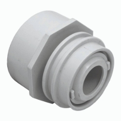 Flush Mount Aim Flow/Water Barrier, Fits Over 2" Pipe with 1" Orifice, Eyeball and Nut Flush Mount Aim Flow/Water Barrier, Fits Over 2" Pipe with 1" Orifice, Eyeball and Nut