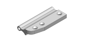 Glider Base Under Rope Left Hand Non-Slotted Glider Base Under Rope Left Hand Non-Slotted, 110728