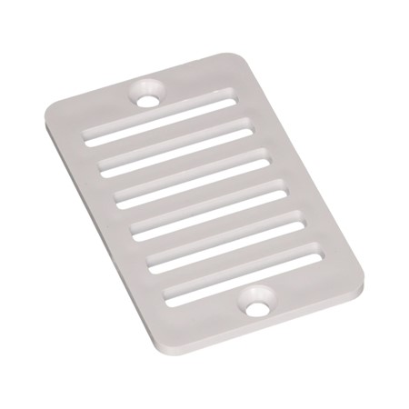 Grate and Screws, 2in. x 4 in. for gutter fitting 
