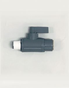 Grey 2-Way Valve for Flow Cell connections 