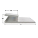 Horizontal Mount Liner Track,  White Textured,  8' Straight Sections  - CPHM2C2040