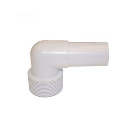Hose Adapter, 90 deg, 1.5" MPT x 1.25" hose smooth Hose Adapter, 90 deg, 1.5" MPT x 1.25" hose smooth