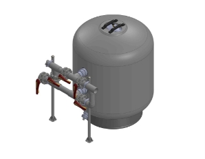 MANUAL 4-VALVE MANIFOLD FOR DUAL (SIDE-BY-SIDE) HORIZONTAL FILTERS Manifolds, 4-Valve Manifold, Horizontal Filter, Waterco, Pool Supplies