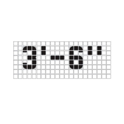 Mosaic Markers Tile, Depth Markers, Safety, Pool Building Materials, Pool Supplies