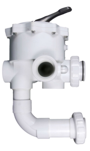 Multi-Port 2" FPT Valve White S/M Sand Multi-Port 2" FPT Valve White S/M Sand, 27505-200-000