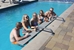 Over the Edge 5-Seat Swim Up Bar Top Table - GPPOTE-5ST-CV