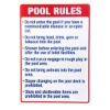 Pool Rules Sign, State of Wisconsin, 24" x 32" Pool Rules Sign, State of Wisconsin, 24" x 32"