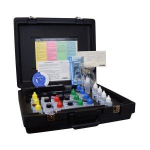 Professional Complete (uses Slide comparators), Alk/Chlorine, DPD/Copper/CYA/Hardness/Iron/pH Professional Complete (uses Slide comparators), Alk/Chlorine, DPD/Copper/CYA/Hardness/Iron/pH