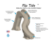 Deck Mount Slide Riptide - GPPSRT-GREY-L