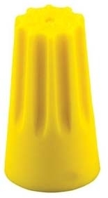 STANDARD YELLOW EASY TWIST, 22-10 AWG - SMALL JAR OF 100 