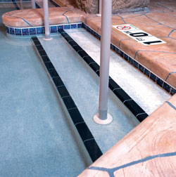 Safety Edge Tile Tile, Depth Markers, Safety, Pool Building Materials, Pool Supplies