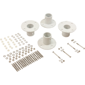 Slide Deck Mount Flange Kit Aluminum 4 Flanges Sets Complete Slide Deck Mount Flange Kit Aluminum 4 Flanges Sets Complete, 75-209-5866, Pool Parts, Slide Maintenance, Slide Repair, Pool Supplies
