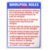 Spa Rules Sign, State of Wisconsin, 24" x 32" 