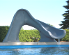 Deck Mounted Slide Splash Slides, Pool supplies, Spa Supplies, Deck Mounted Slide Splash