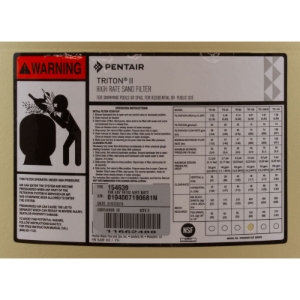 TNK ASY TR100 W/FT BUTT THD TAN TNK ASY TR100 W/FT BUTT THD TAN, Parts, Pentair, Pool Supplies