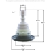 Thread-in 5-Scallop Roto Poly Storm Gunite Jet Internal Gray - 229-8017