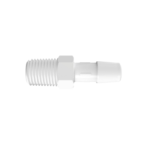 Threaded Adapter, 1/4 In. NPT X 3/8 In. Barb, PVDF Threaded Adapter, 1/4 In. NPT X 3/8 In. Barb, PVDF, 64834, Pool Parts, Plumbing Parts, Pool Supplies