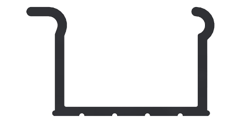 Track Channel Plug-240 Gray 10 Length Track Channel Plug-240 Gray 10 Length