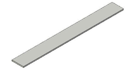 Track Channel Shim 3mm x 7 4" Gray Track Channel Shim 3mm x 7 4" Gray
