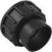 Union Half 1-1/2  W/ O-Ring Blk - 122243B